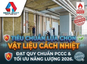 Tiêu chuẩn lựa chọn vật liệu cách nhiệt đạt quy chuẩn pccc và tối ưu năng lượng 2026