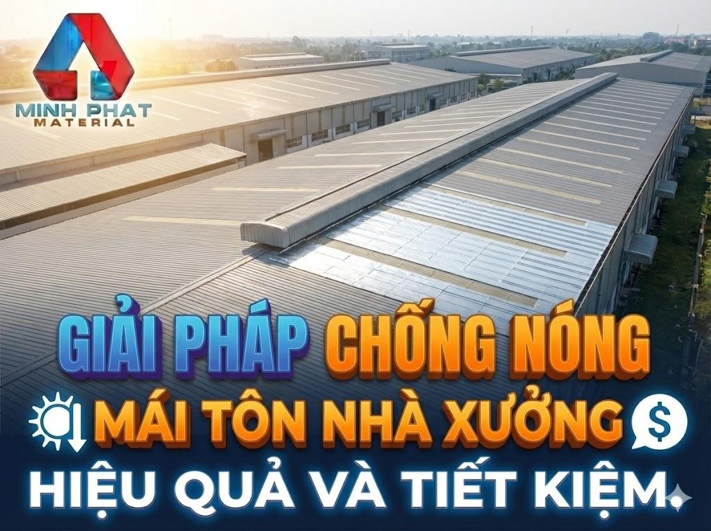 Giải pháp chống nóng mái tôn nhà xưởng hiệu quả và tiết kiệm